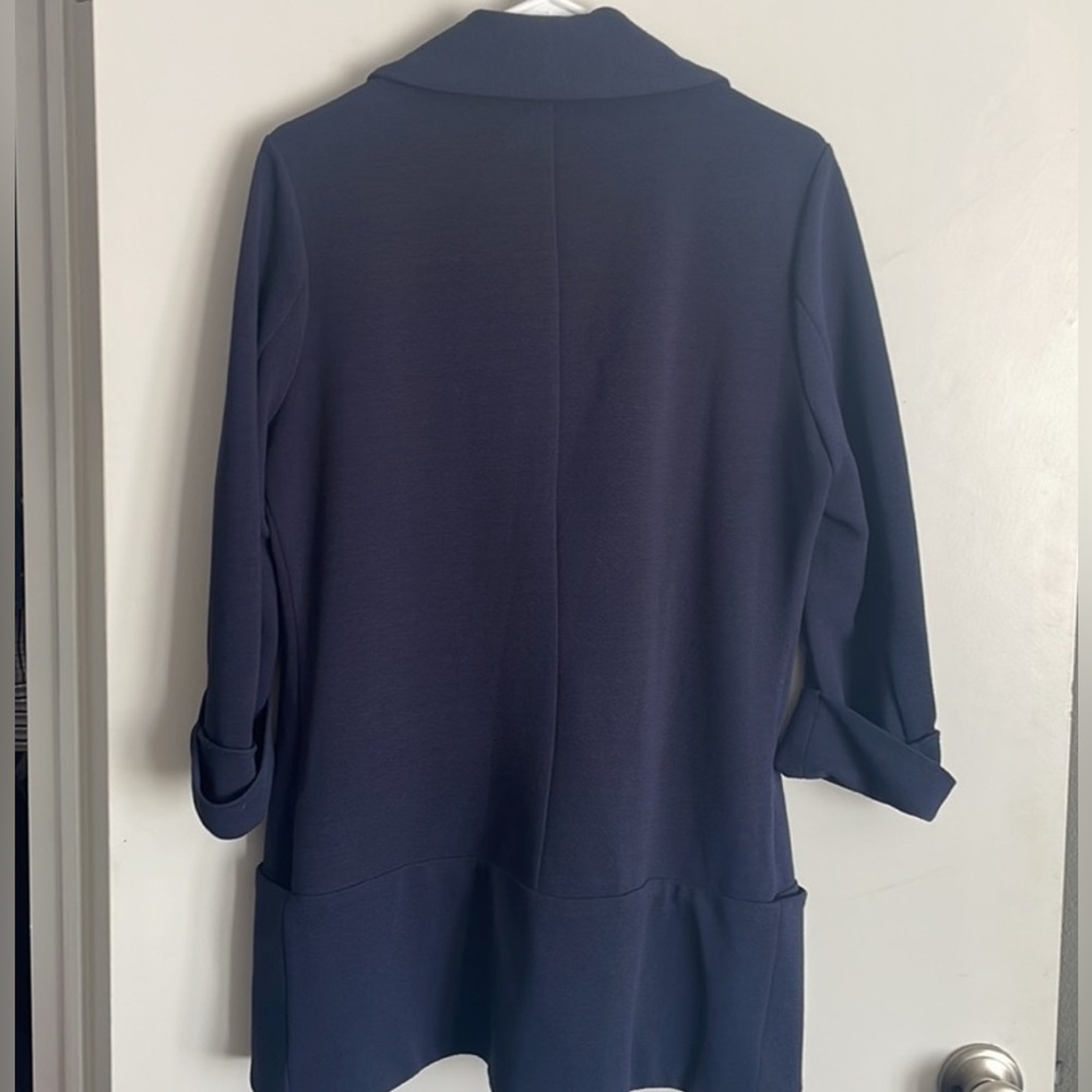 French Mauve Lightweight soft blazer with pockets - Picture 2 of 2